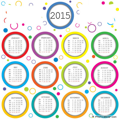 calendar 2015 Montage photo