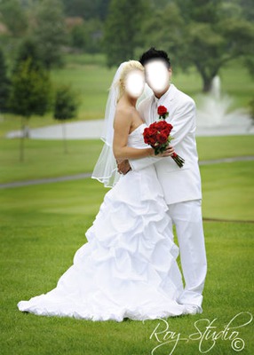 bridal couple Montaje fotografico