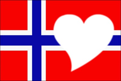 Norway flag Fotomontáž