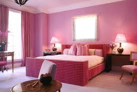 pink bedroom Фотомонтажа