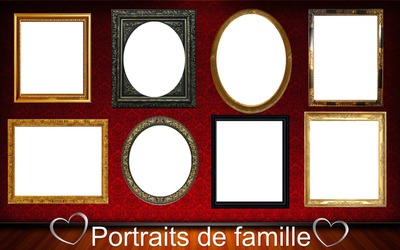 Portraits de famille Fotomontaż