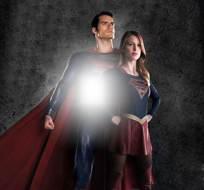 superman supergirl version 3 Photo frame effect
