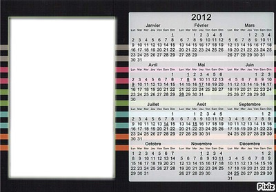 calendrier Photomontage