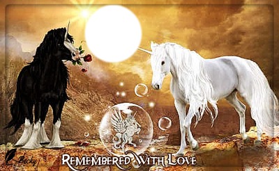 remembered with love Fotomontaggio
