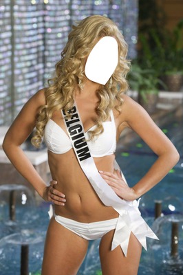 Miss Belgium Fotomontaż