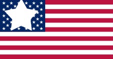 Flag American Face Valokuvamontaasi