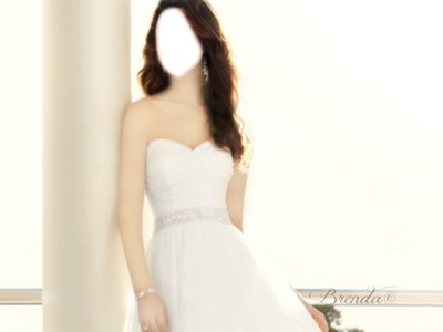 robe de mariée Fotomontaggio