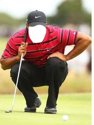 Tiger Woods Photo frame effect