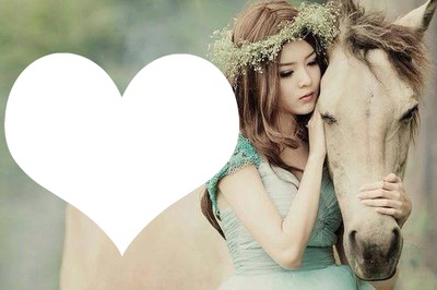 Amoure du cheval Fotomontáž