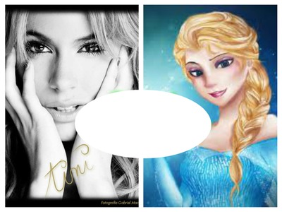 Tini & Elsa Fotomontage