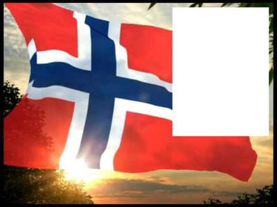 Norway flag Fotomontaż