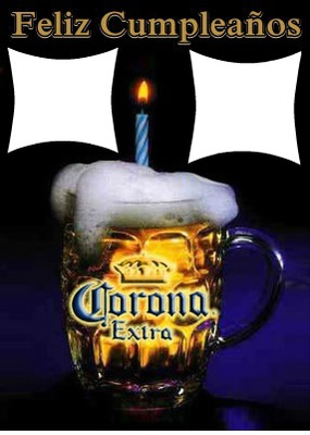 cerveza corona cumple Fotomontáž