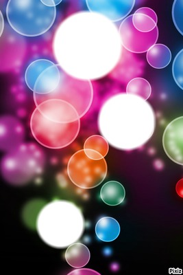 bulles de couleurs Фотомонтаж