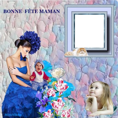 BONNE FÊTE MAMAN Photo frame effect