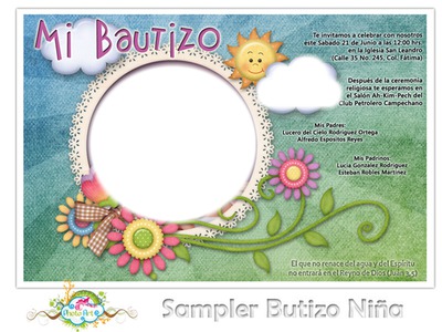 bautizo Photo frame effect