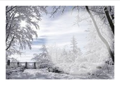 joli paysage hiver Fotomontāža