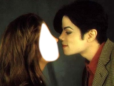 michael jackson kiss Photo frame effect