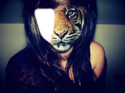 visage tigre Fotomontasje