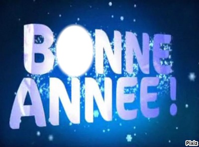 BONNE ANNEE Photo frame effect