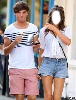 Louis et sa petite copine Fotomontage