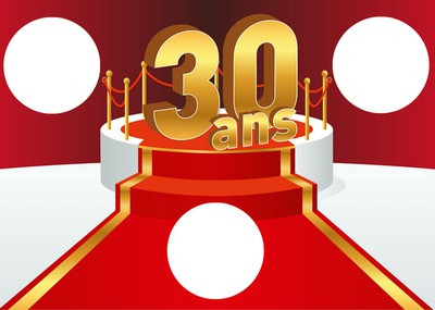 anniversaire 30 ans Fotomontāža