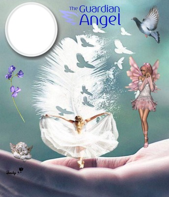 the guardian angel Photo frame effect