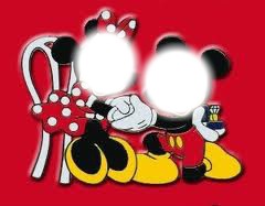 Minnie et Mickey Fotomontáž