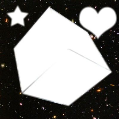 Cubo, corazon y estrella Fotomontáž