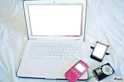 laptop & blackberry Fotomontaż