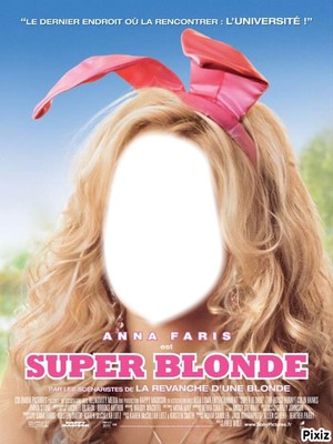 super blonde Fotomontasje