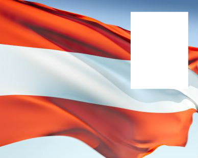 Austria flag Photomontage
