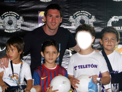 messi 25 Photo frame effect