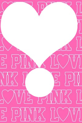 Love pink Hecho : mariana Photo frame effect