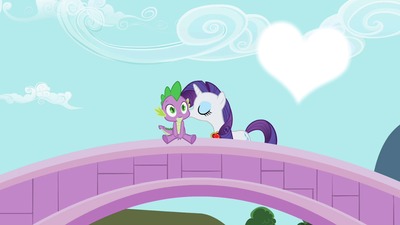 MLP Spike and Rarity Fotomontage