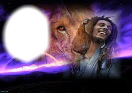 Bob Marley, lion... Fotomontaggio