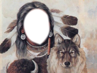loup indien Montage photo