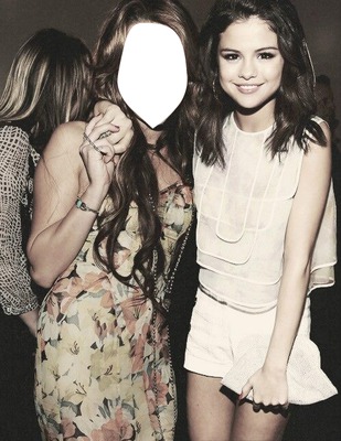 Foto con Selena Gomez Fotomontaż