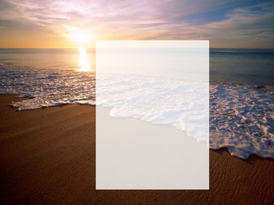 coucher de soleil mer Fotomontage