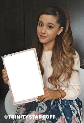 marco de Ariana Grande Fotomontasje