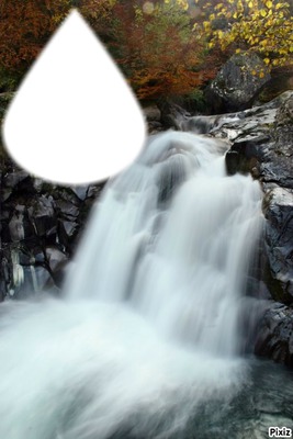 cascade des pyrénées Фотомонтажа