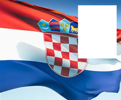 Croatia flag Montaje fotografico