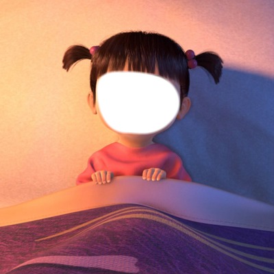 Boo from monsters inc. Valokuvamontaasi