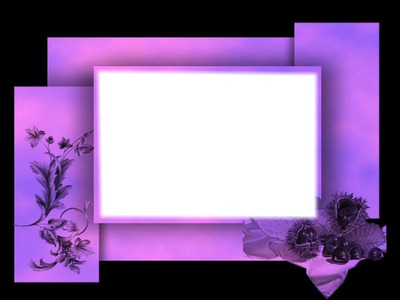 Cadre violet Fotomontaža