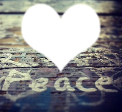 peace (heart) Fotomontage