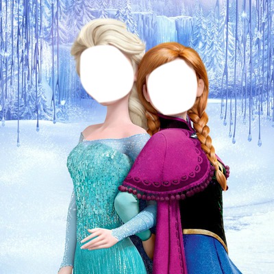 Elsa et Anna Photo frame effect