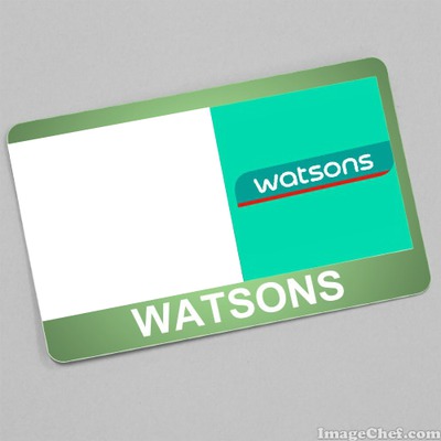 Watsons Kart フォトモンタージュ