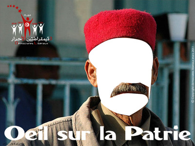 Tunisien à moustache Photomontage