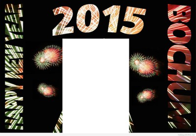 happy new year 2015 Photo frame effect