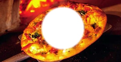 Pizza tete Fotomontage