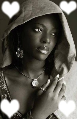 jolie femme africaine Montaje fotografico